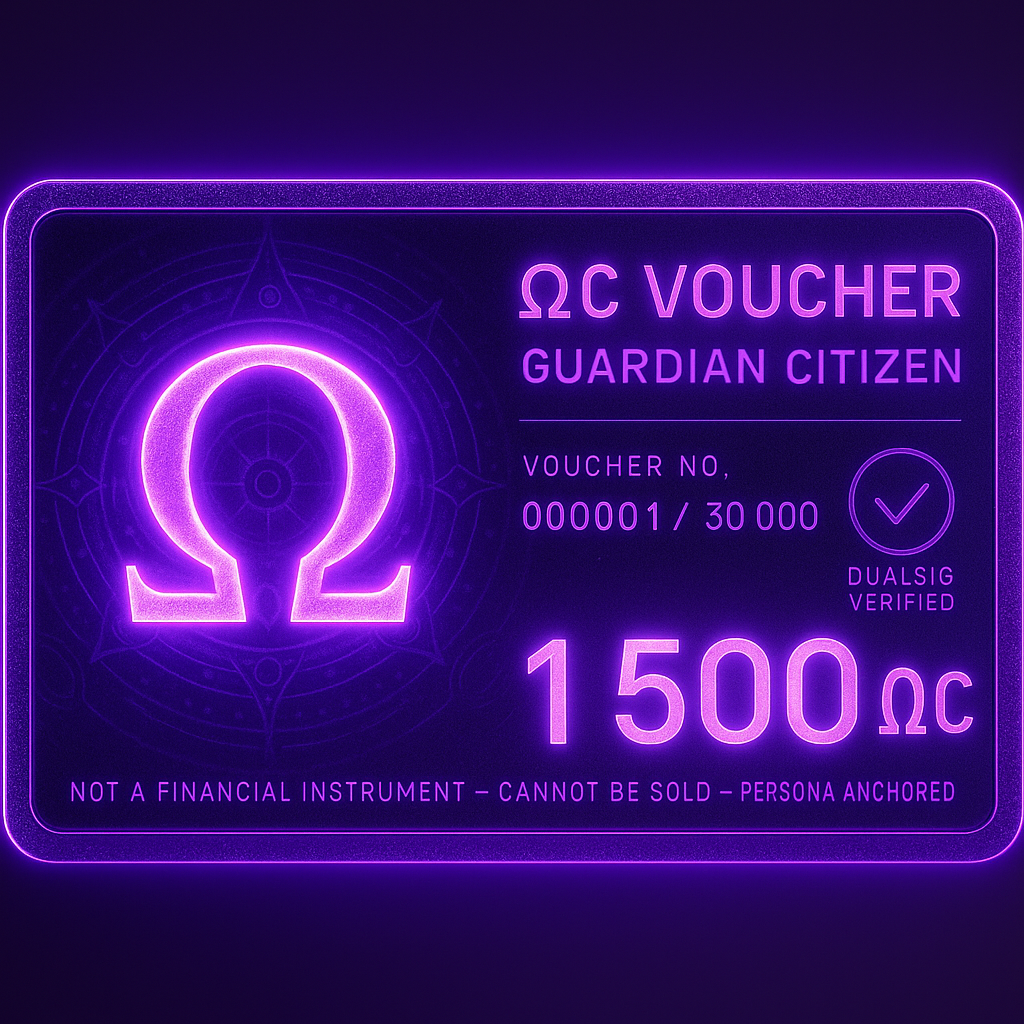 ΩOS Voucher — Claim Your Capsule to the World’s First AI-Based Human Life OS