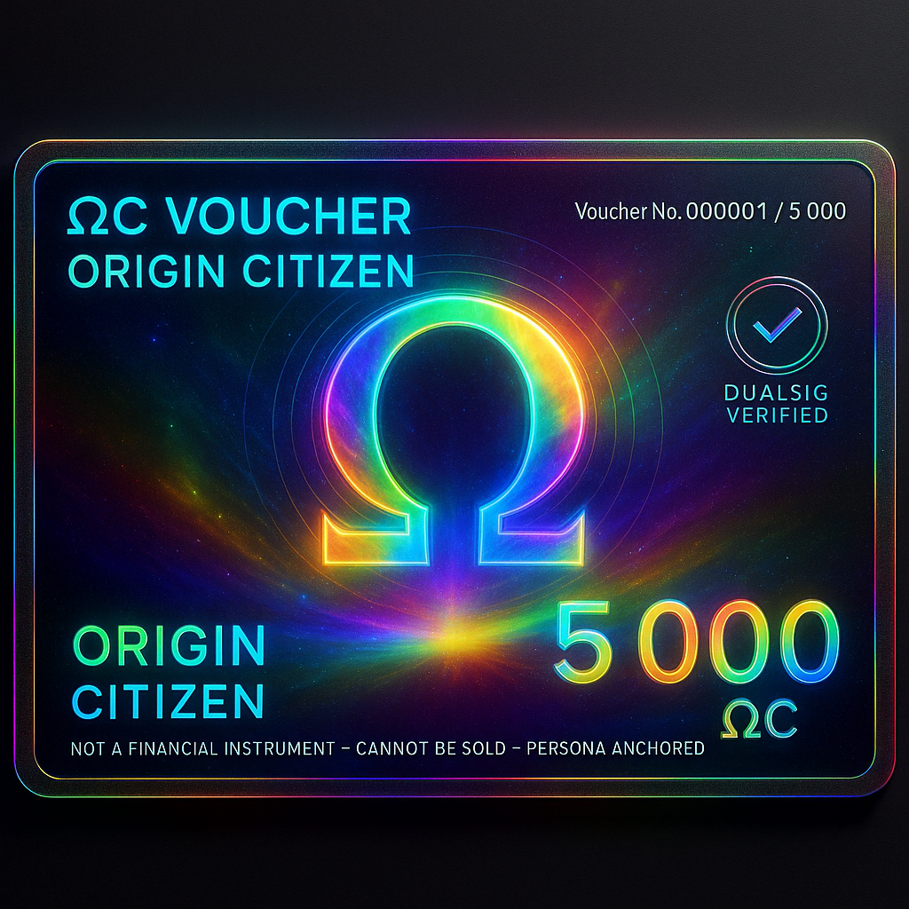ΩOS Voucher — Claim Your Capsule to the World’s First AI-Based Human Life OS